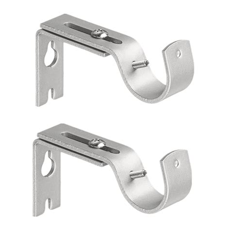 metal curtain rod wall brackets|wooden curtain pole brackets screwfix.